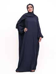 Navy Instant Hoody Hijab Abaya