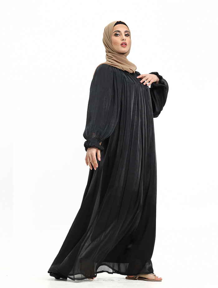 Black Organza Umbrella Abaya