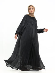 Black Organza Umbrella Abaya