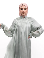 Sage Organza Umbrella Abaya