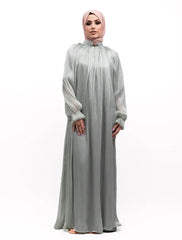 Sage Organza Umbrella Abaya