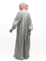 Sage Organza Umbrella Abaya