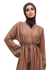 Mocha Aafreen Abaya