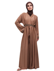 Mocha Aafreen Abaya