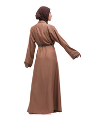 Mocha Aafreen Abaya