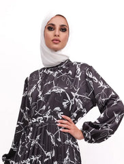 Print Satin Pleat Maxi SS20