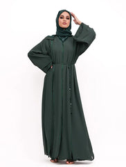 Green Badia Chiffon Abaya
