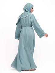 Aqua Badia Chiffon Abaya