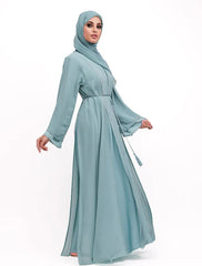 Aqua Badia Chiffon Abaya