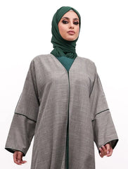 Mocha Linen Elegant Abaya