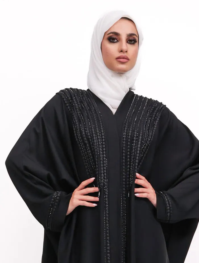 Black Urfi Batwing Abaya