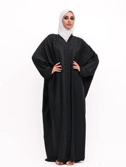 Black Urfi Batwing Abaya