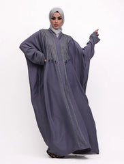 Blue Urfi Batwing Abaya