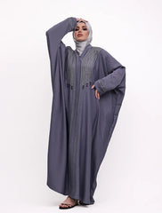 Blue Urfi Batwing Abaya