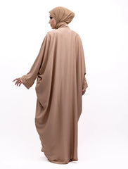 Beige Urfi Batwing Abaya