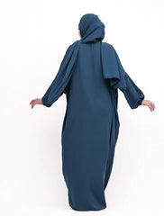 Petrol Blue Instant Hijab Abaya