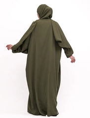 Olive Instant Hijab Abaya