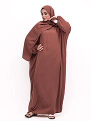 Mocha Instant Hijab Abaya