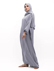 Blue Instant Hijab Abaya
